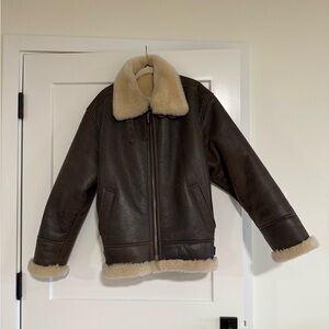 Sawyer of Napa Brown coat 1990 Shearling leather Jacket